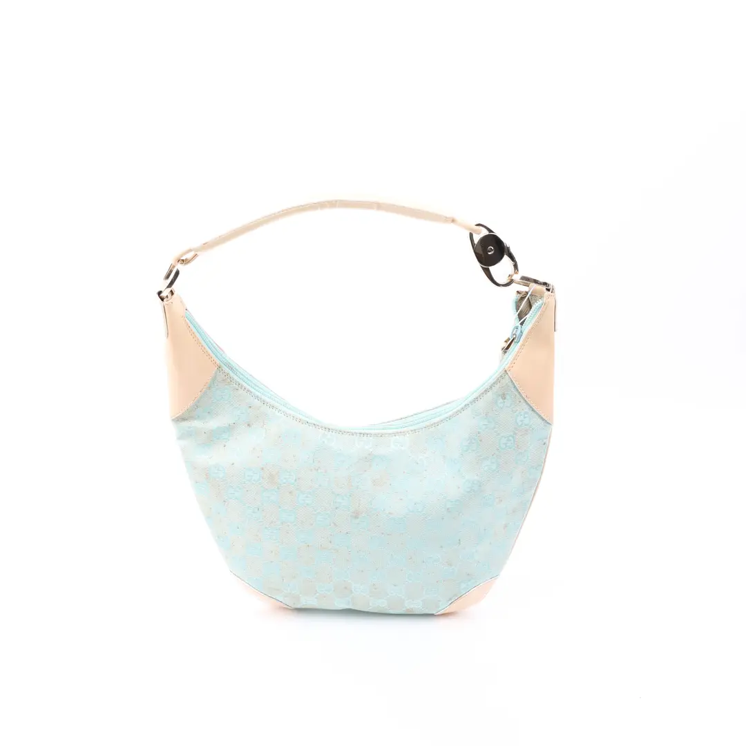 Gucci GG Canvas Blue Shoulder Bag