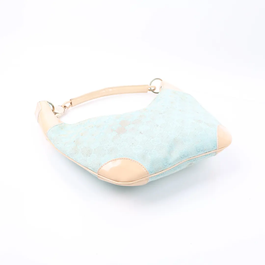 Gucci GG Canvas Blue Shoulder Bag