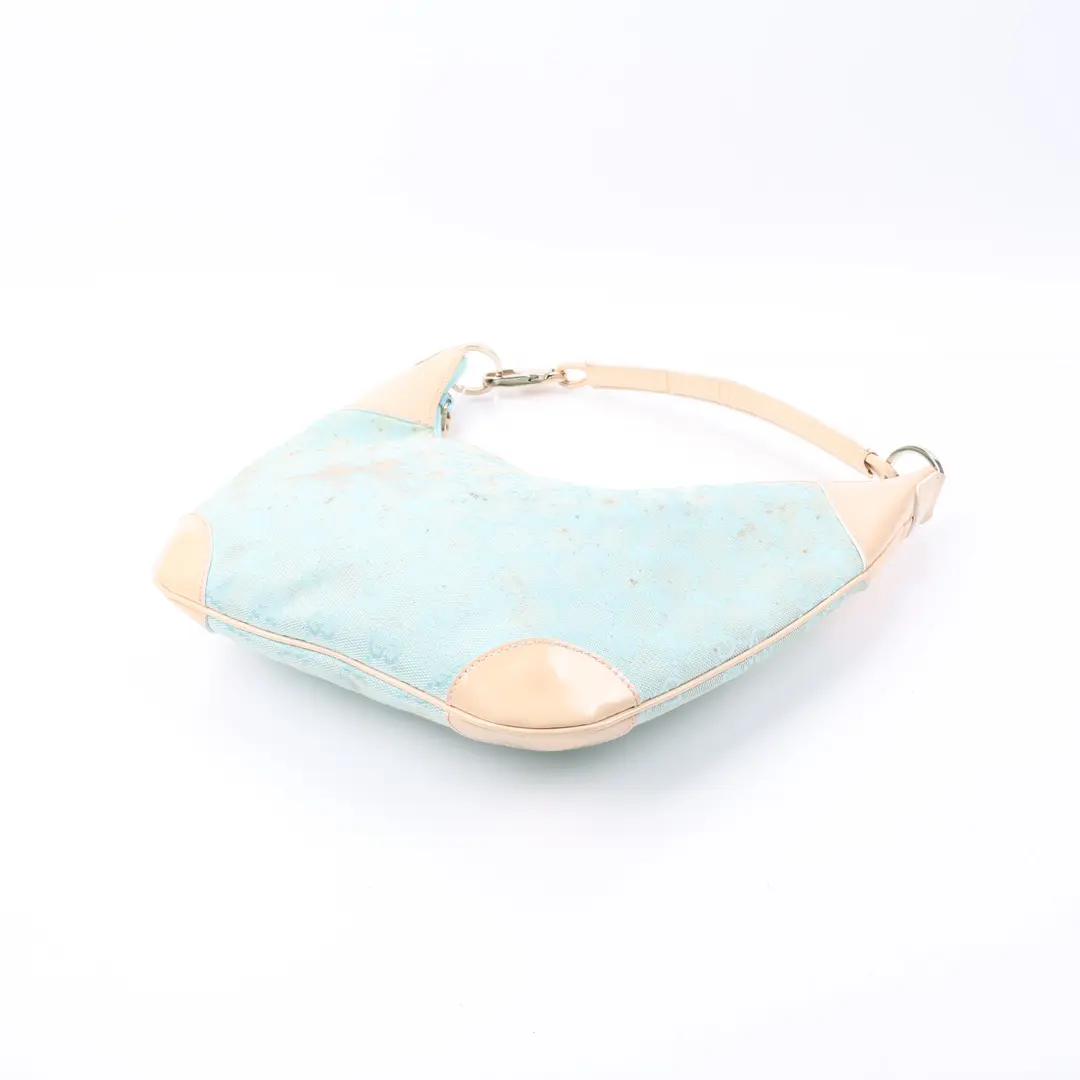 Gucci GG Canvas Blue Shoulder Bag