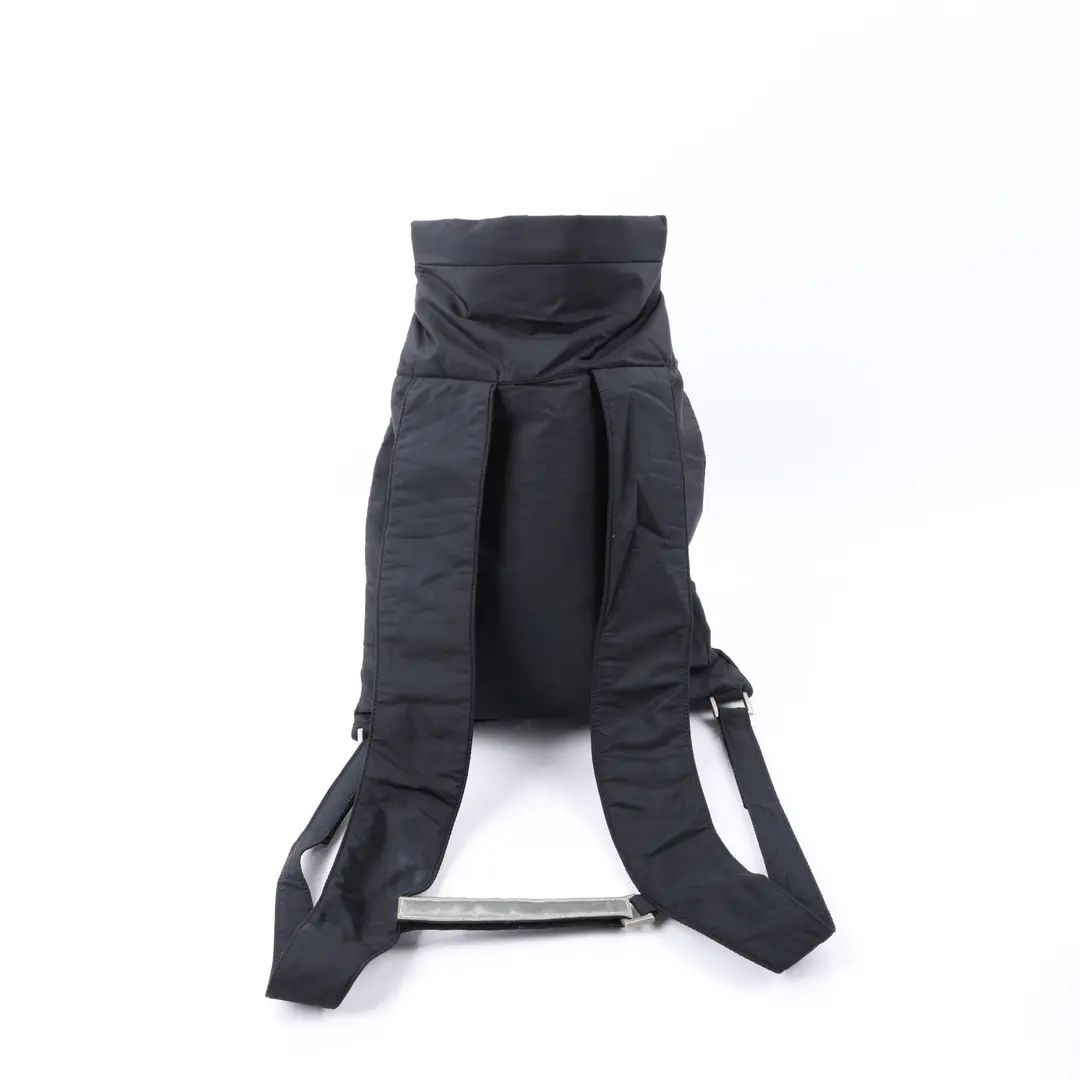 Prada Sport Roll Top Black Nylon Backpack