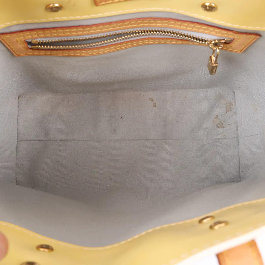 Louis Vuitton Reade PM Yellow Vernis Tote Bag