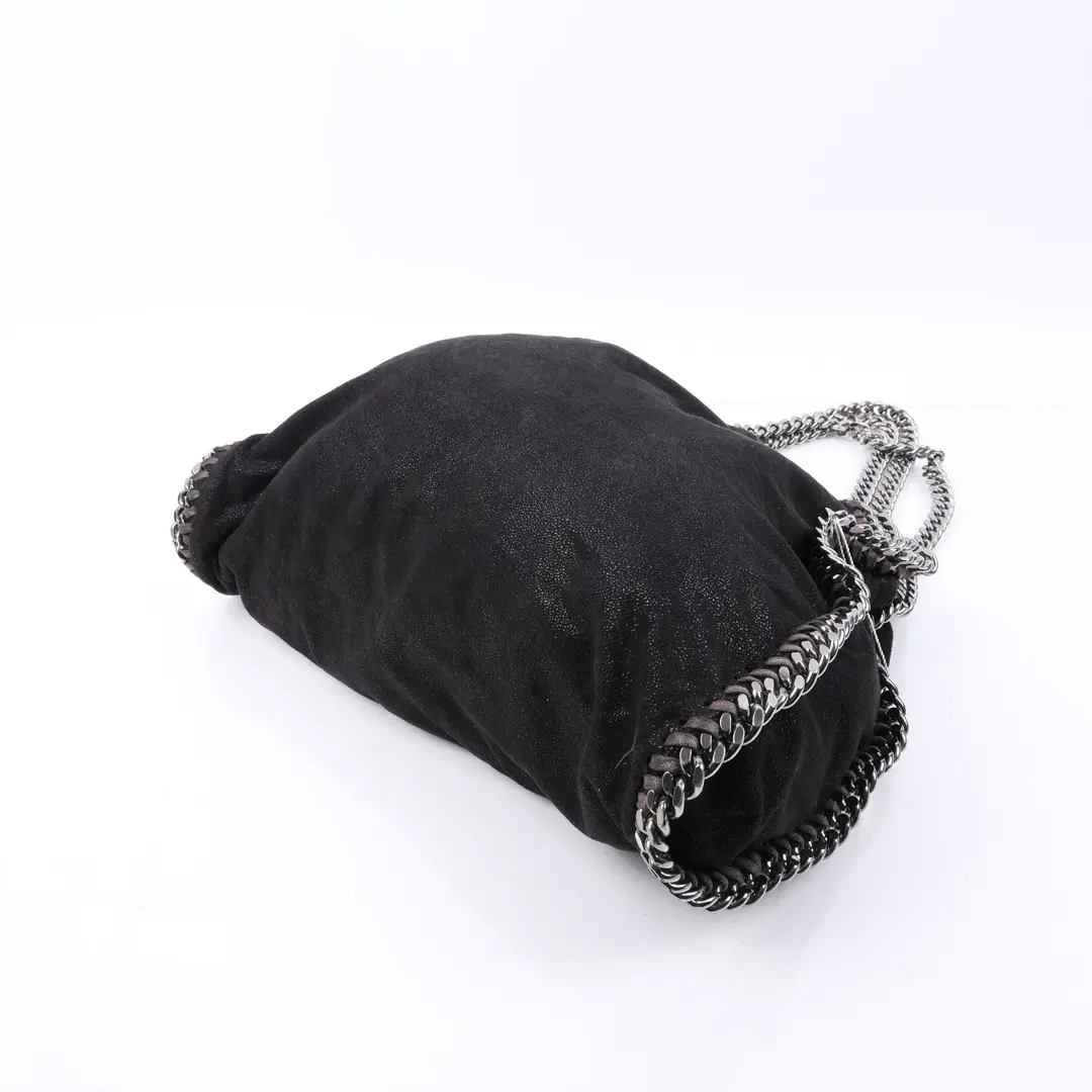 Stella McCartney Falabella Black Shaggy Deer Tote Bag
