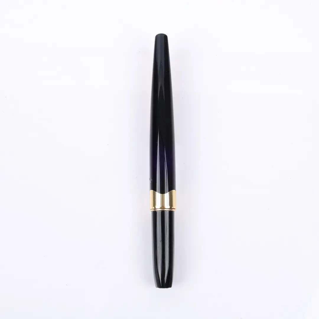 Platinum Vintage Pocket 18K Gold Nib Black Fountain Pen