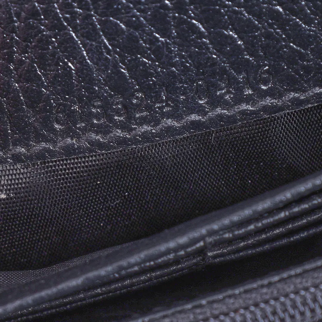 Gucci Interlocking G Black Leather Flap Wallet