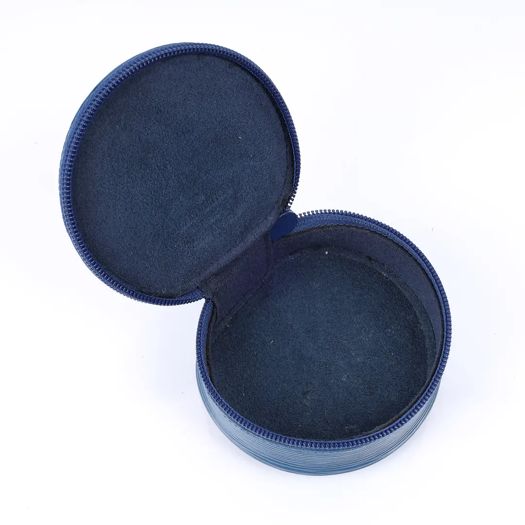 Louis Vuitton Epi Blue Round Coin Case