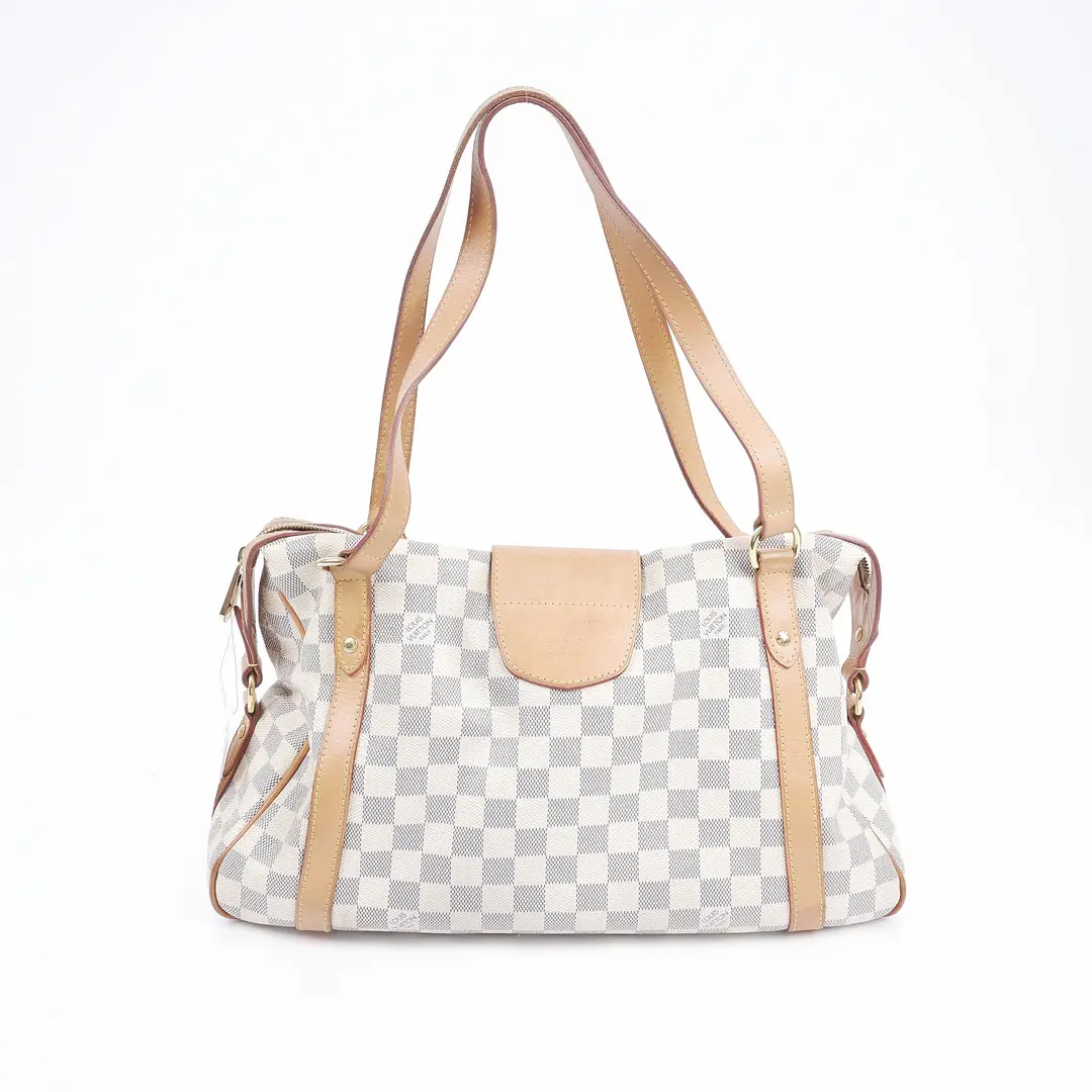 Louis Vuitton Beverly MM Damier Azur Shoulder Bag