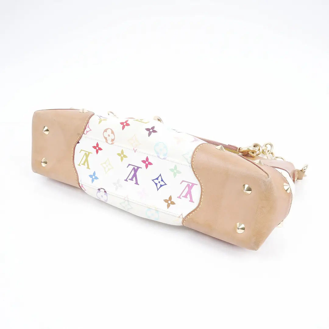 Louis Vuitton Beverly White Multicolore Canvas Shoulder Bag