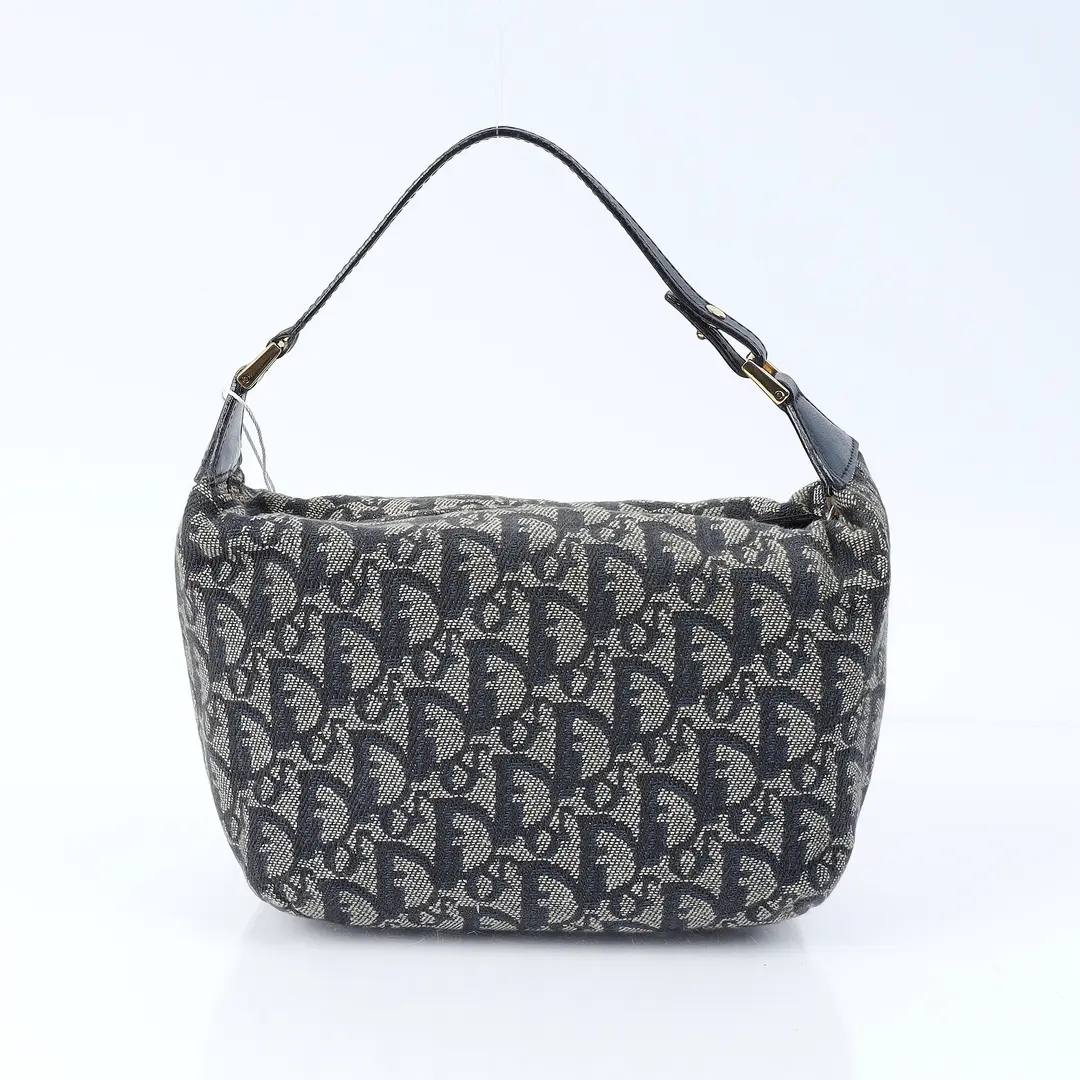 Dior Trotter Blue Canvas Shoulder Bag