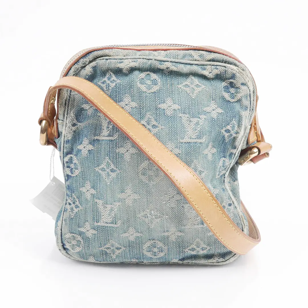 Louis Vuitton Baggy PM Blue Monogram Denim Shoulder Bag