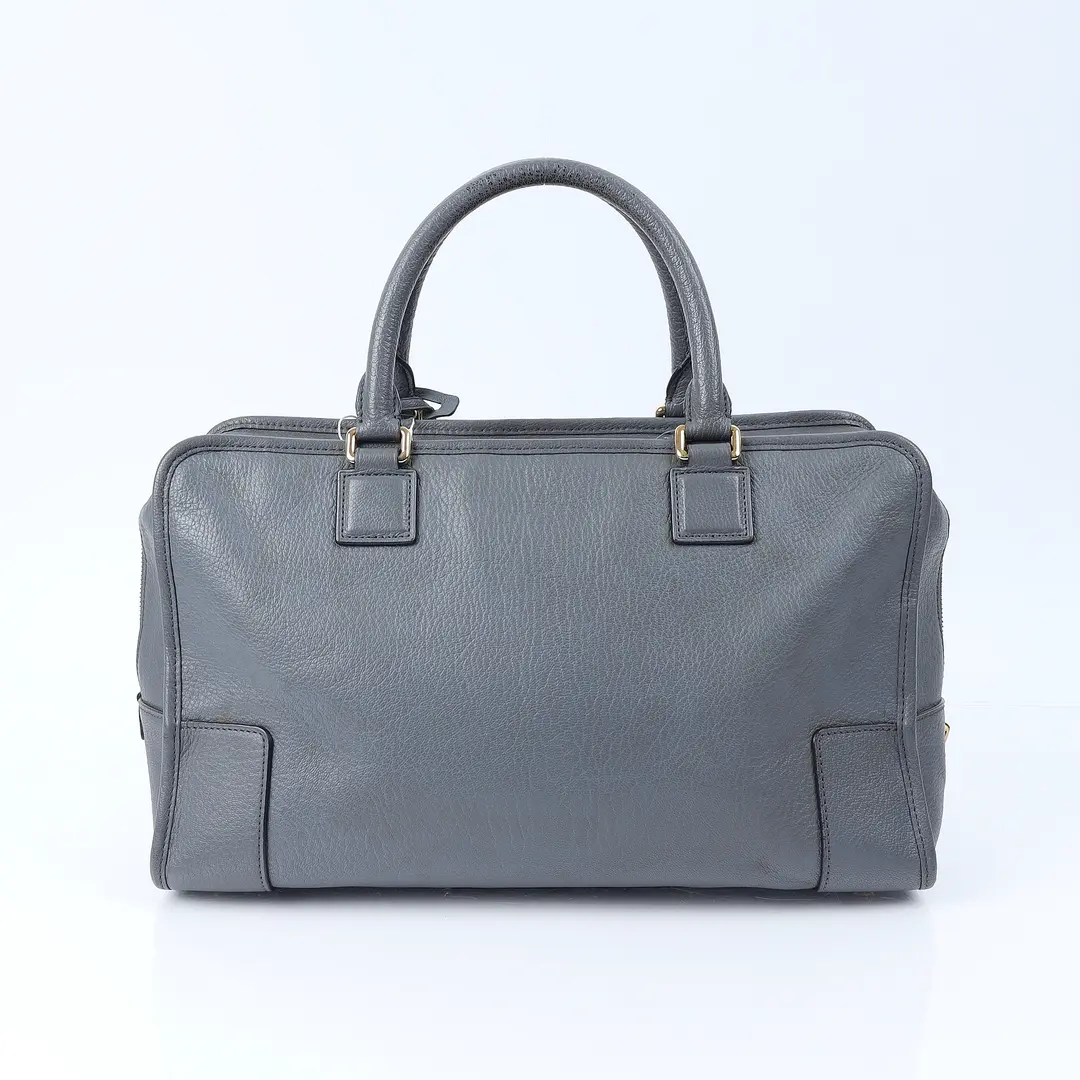 Loewe Amazona Gray Leather Shoulder Bag