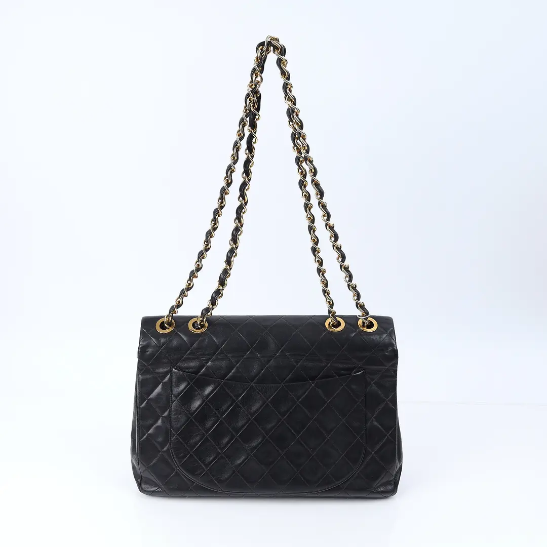 Chanel Classic Flap Black Lambskin Shoulder Bag