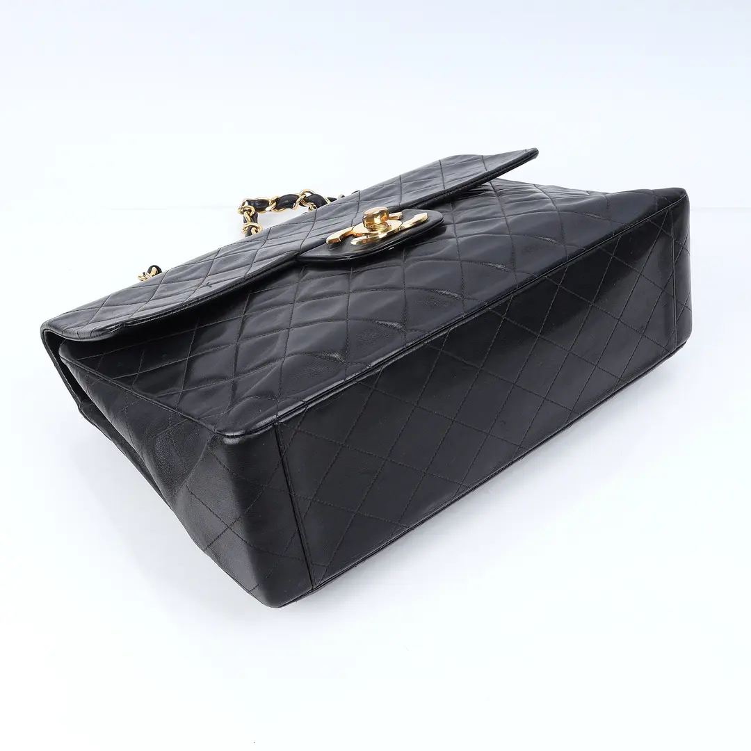 Chanel Classic Flap Black Lambskin Shoulder Bag