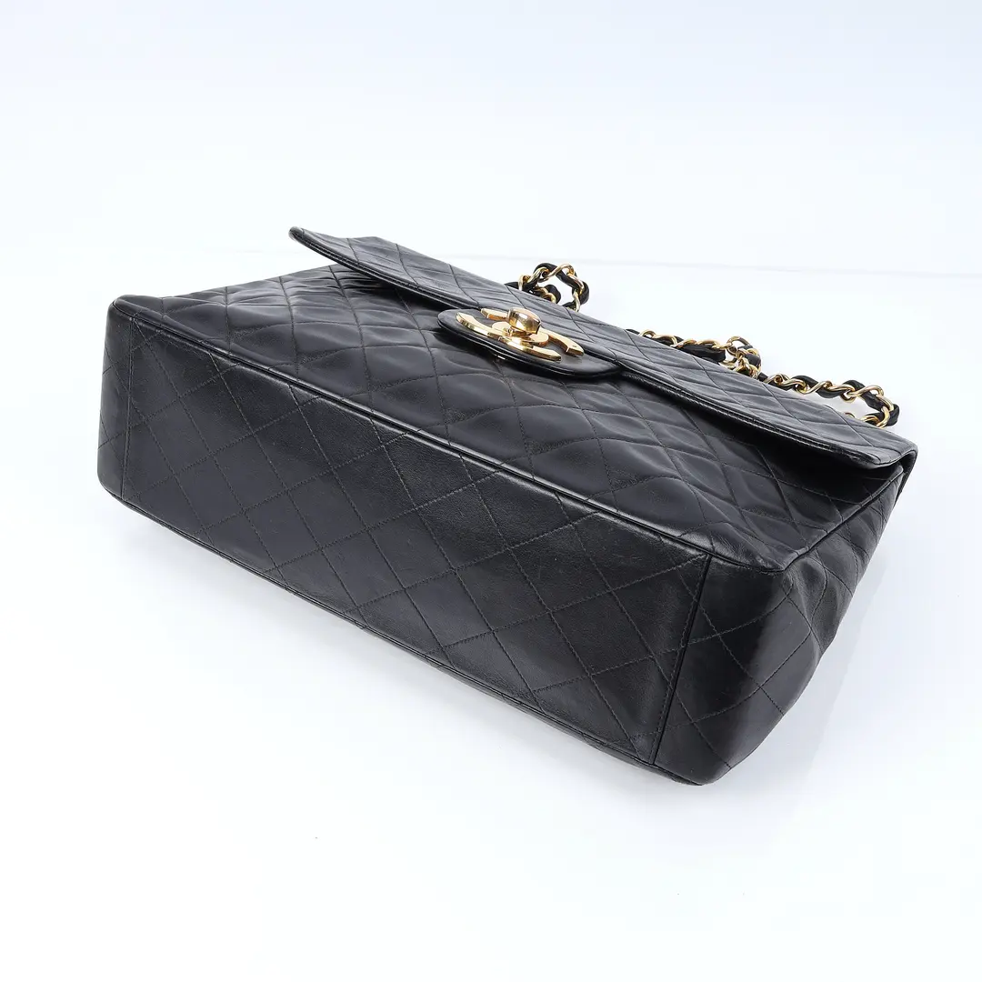 Chanel Classic Flap Black Lambskin Shoulder Bag