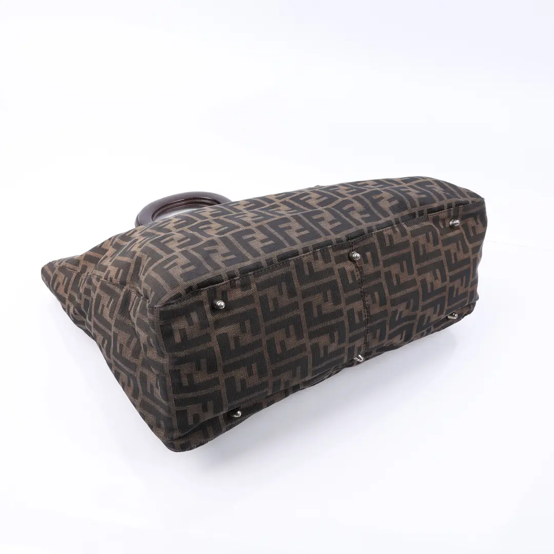 Fendi Zucca Brown Canvas Tote Bag