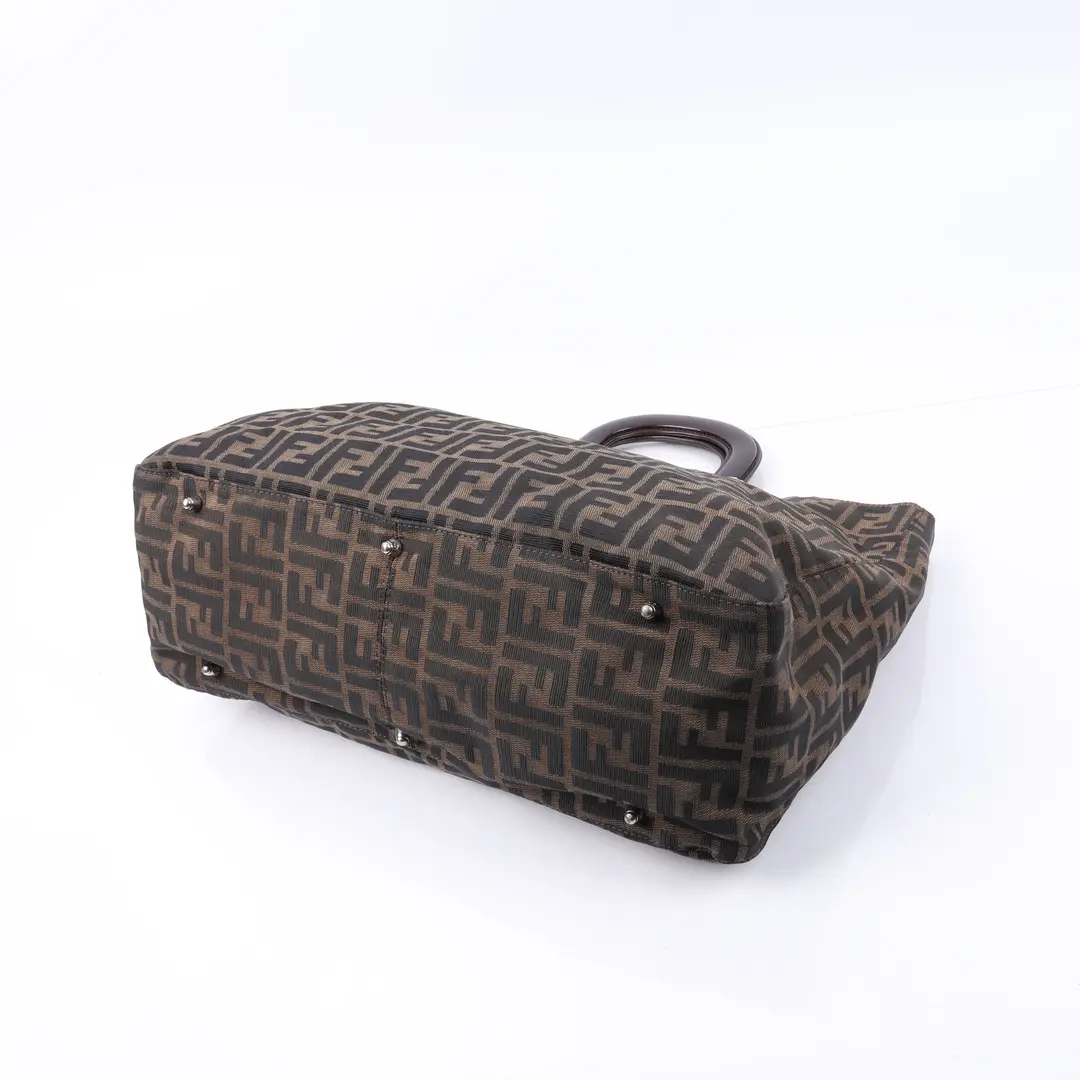 Fendi Zucca Brown Canvas Tote Bag