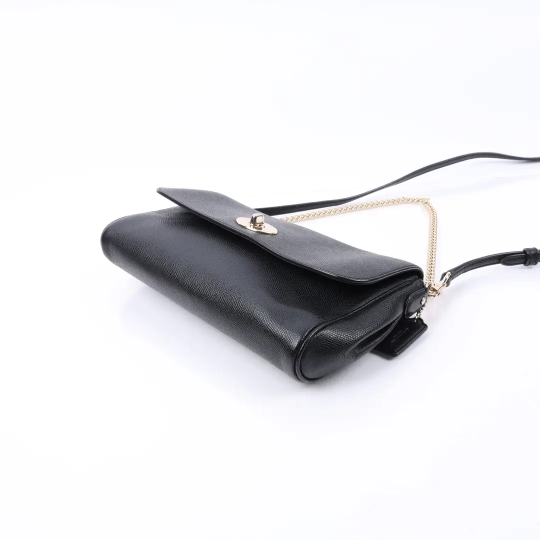 Coach Crosby Black Leather Shoulder Bag