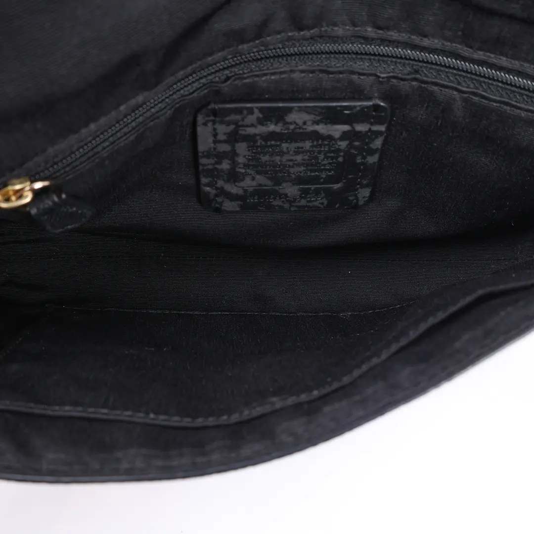 Coach Crosby Black Leather Shoulder Bag