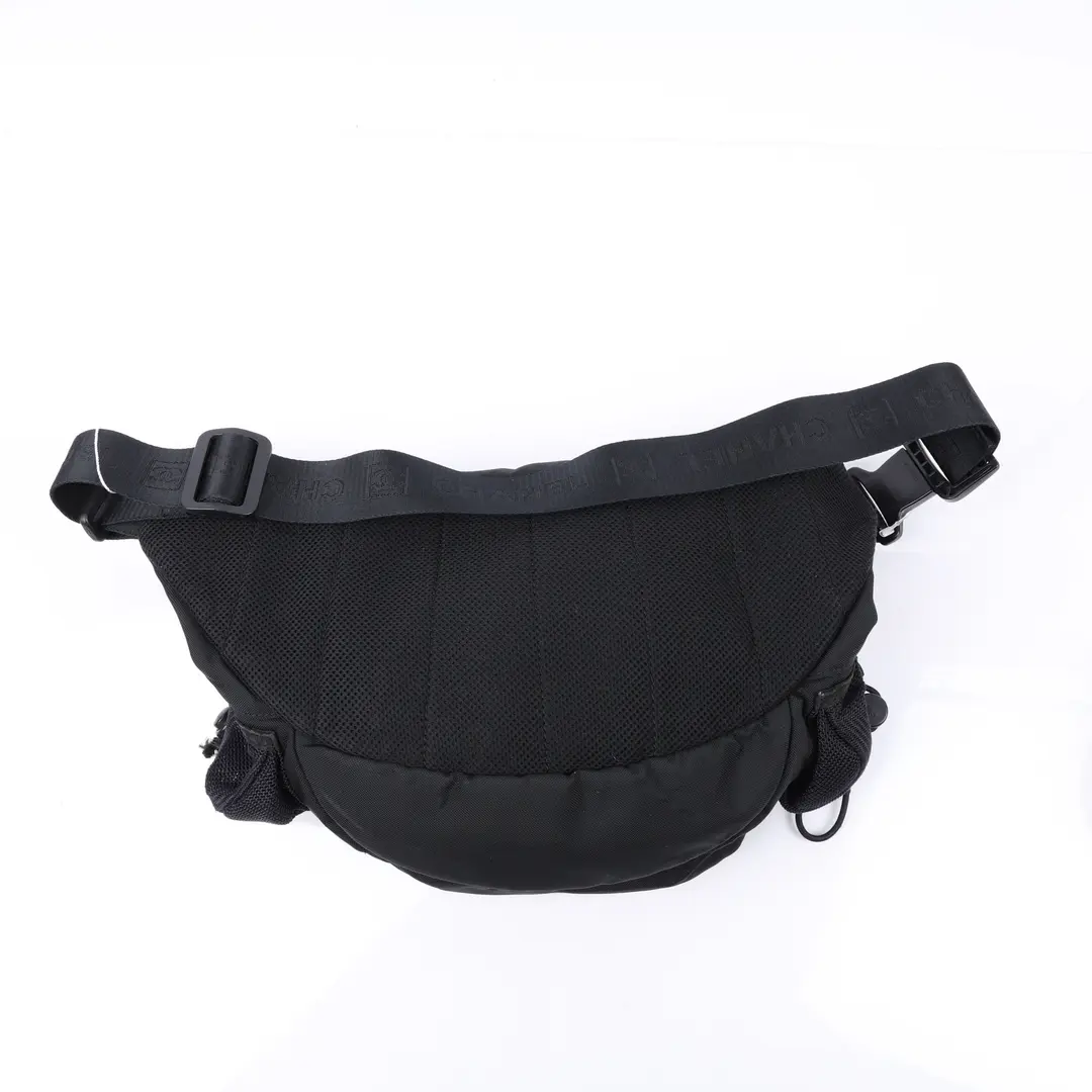 Chanel Sports Line Black Nylon Belt Bag