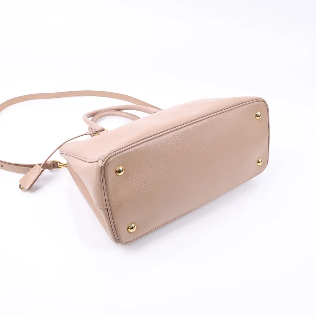 Prada Galleria Pink Saffiano Leather Shoulder Bag