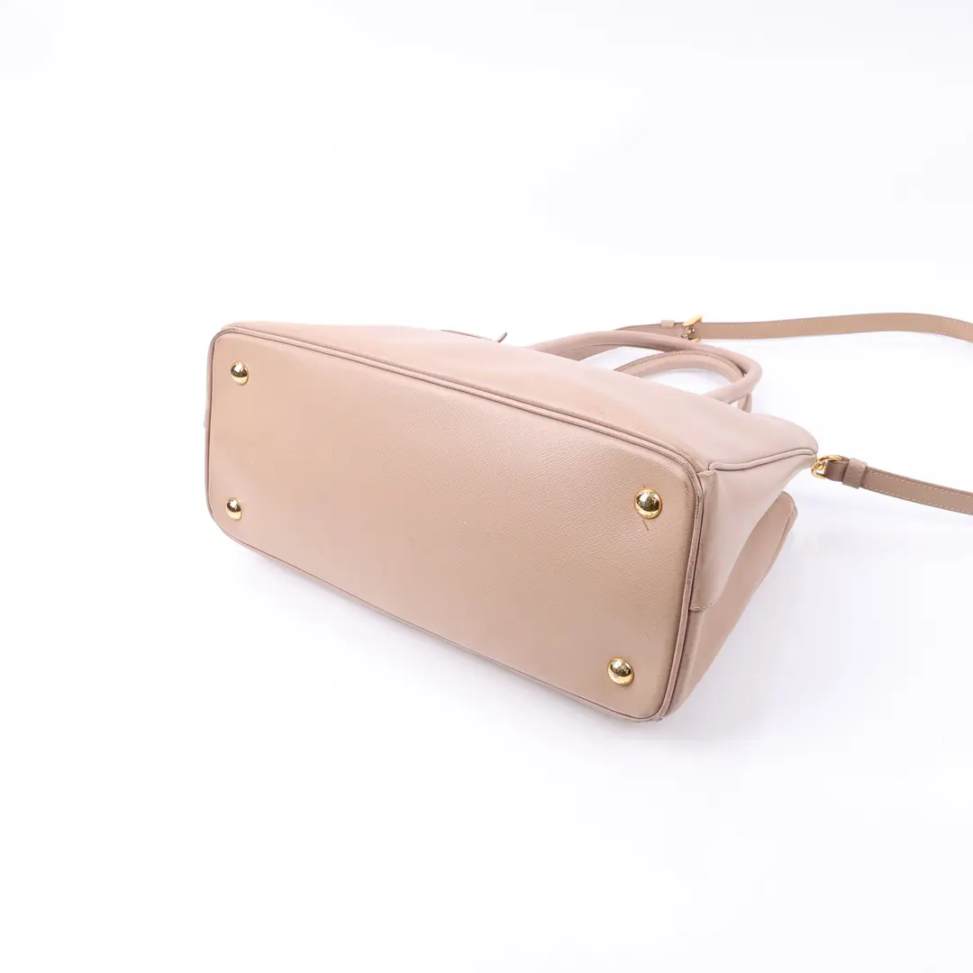 Prada Galleria Pink Saffiano Leather Shoulder Bag