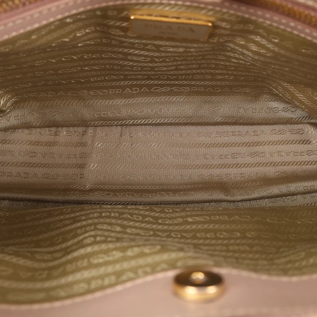 Prada Galleria Pink Saffiano Leather Shoulder Bag