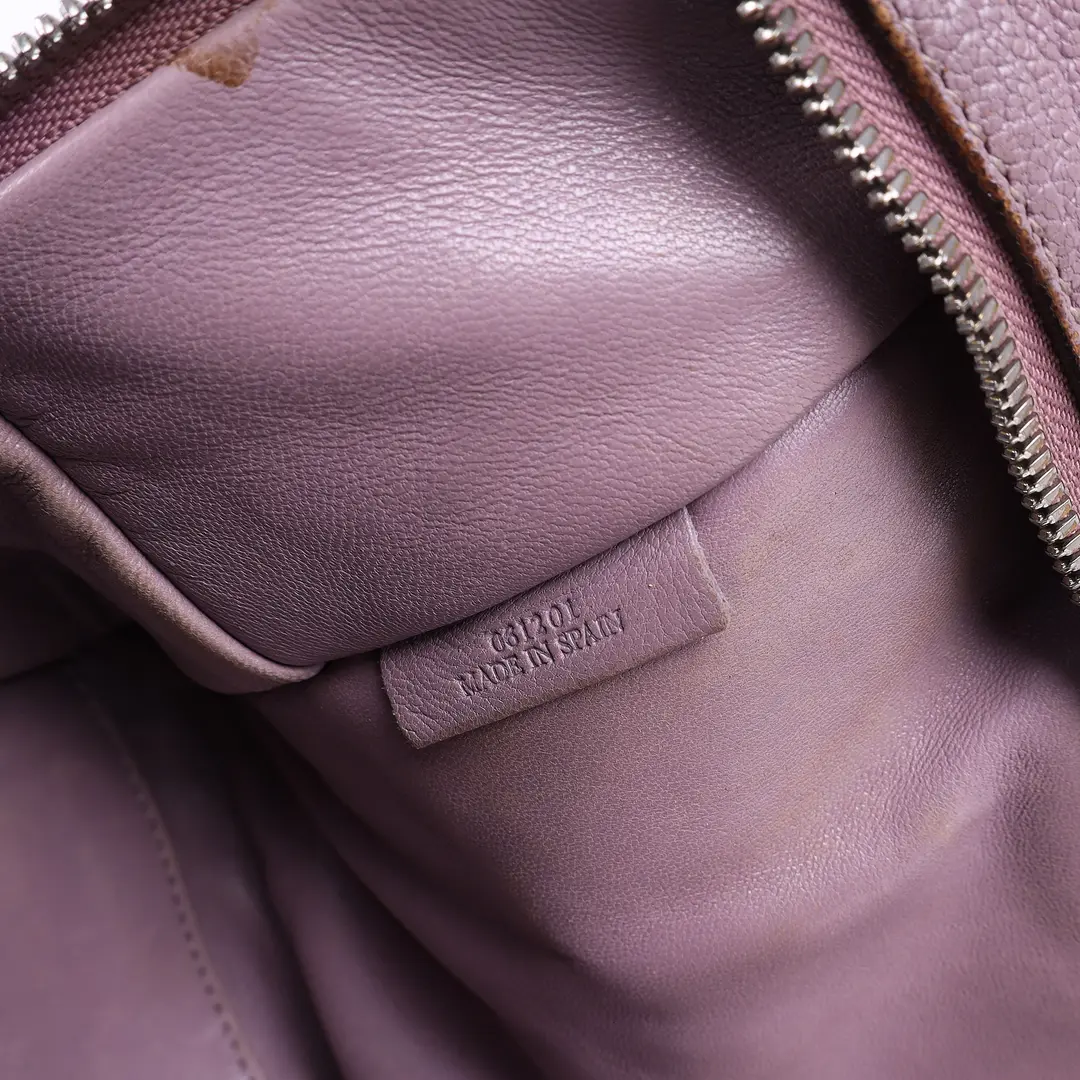Loewe Amazona Pink Purple Leather Shoulder Bag