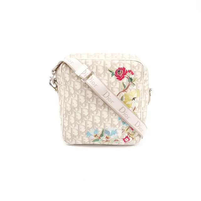 Dior Oblique Floral Canvas Crossbody Bag