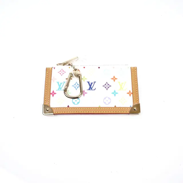 Louis Vuitton Pochette Cles White Monogram Key Case