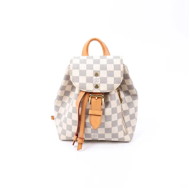 Louis Vuitton Sperone White Damier Azur Backpack