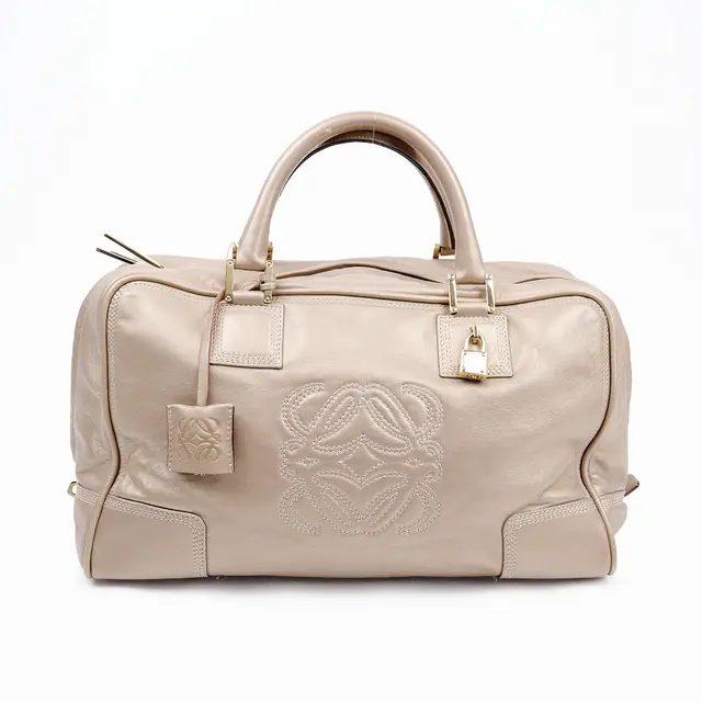 Loewe Amazona Beige Leather Shoulder Bag