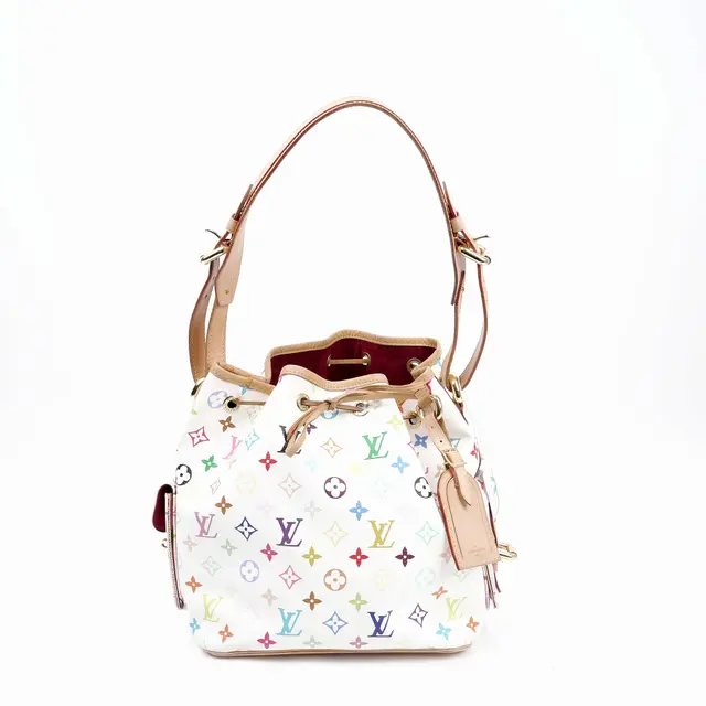 Louis Vuitton Monogram Multicolore Noe White Shoulder Bag