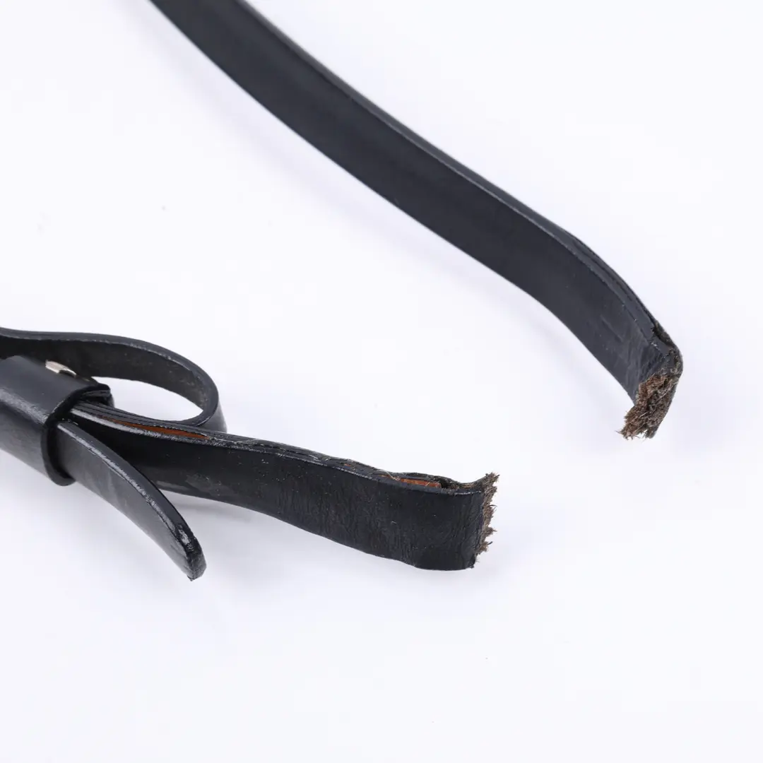 Gucci G Buckle Black Leather Belt
