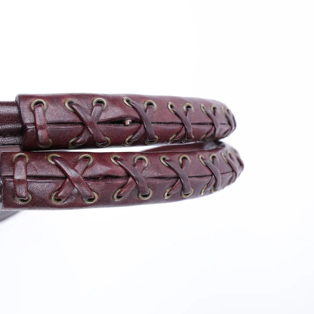 Dior Gaucho Burgundy Leather Suede Top Handle Bag