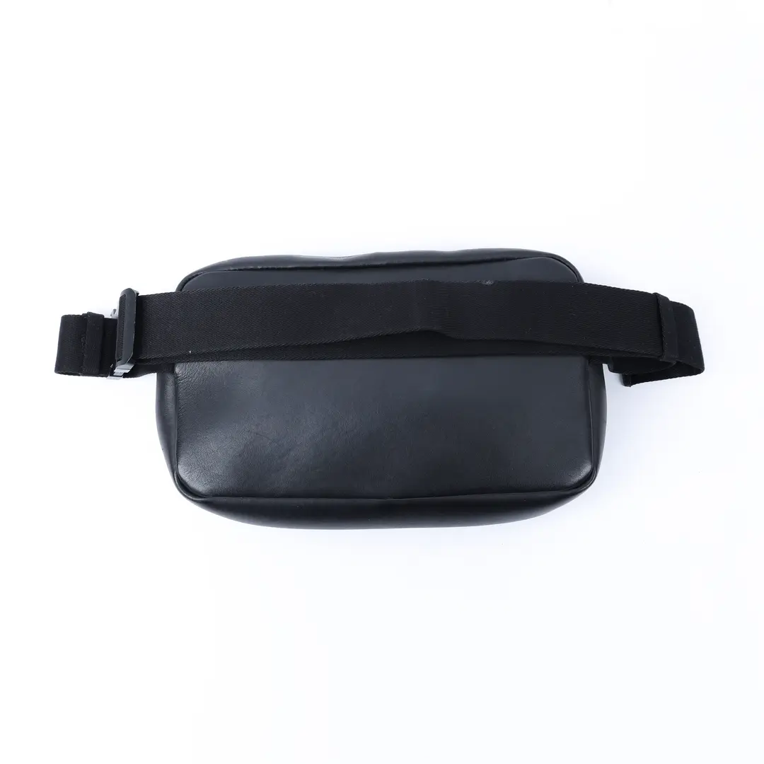 Bottega Veneta Intrecciato Black Leather Belt Bag