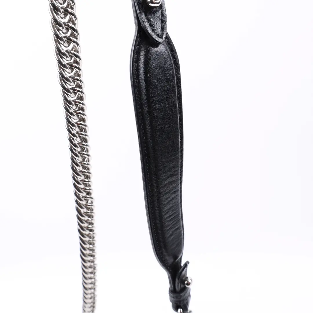 Fendi Kan I Pearl Black Leather Shoulder Bag