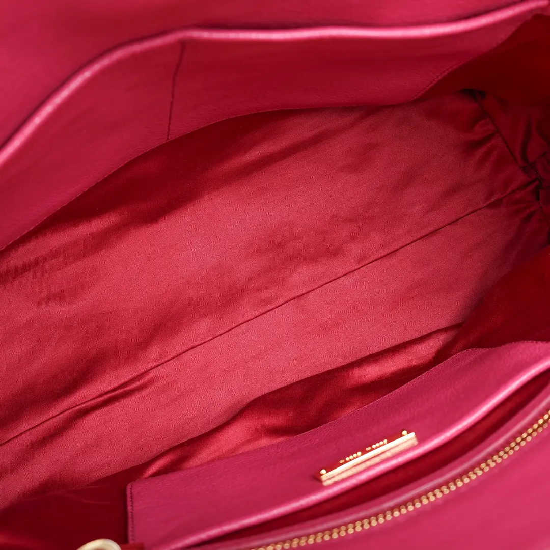 Miu Miu Pink Leather Satchel Handbag
