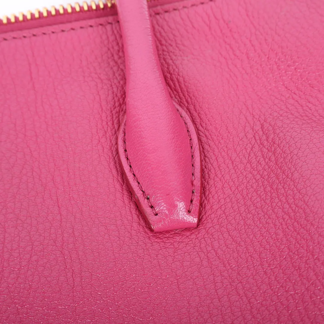 Miu Miu Pink Leather Satchel Handbag