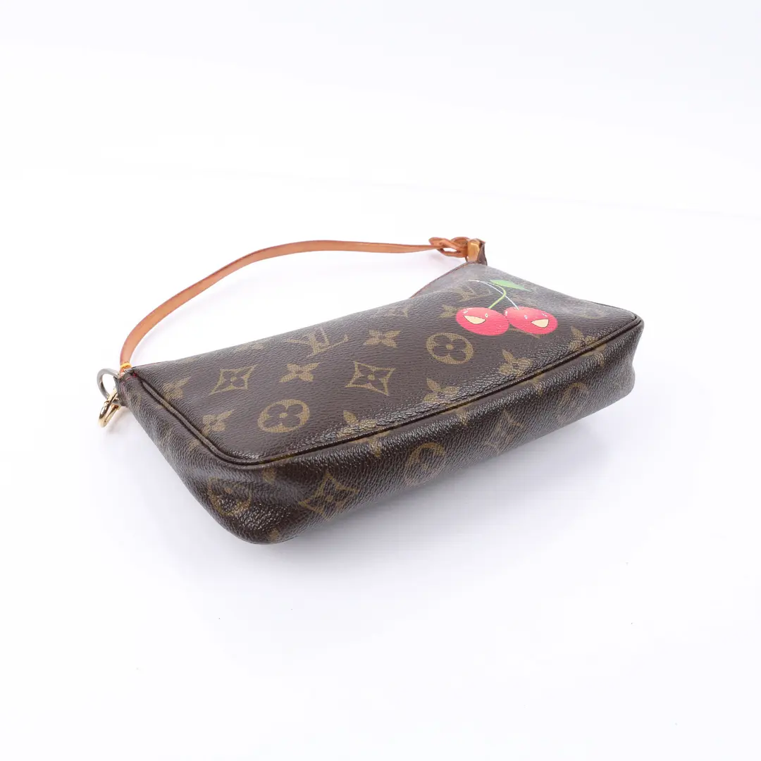 Louis Vuitton Cerises Pochette Accessoires Brown Canvas