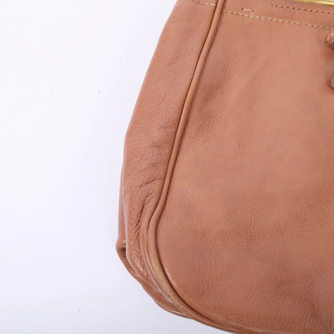 Prada Soft Leather Brown Tote Bag
