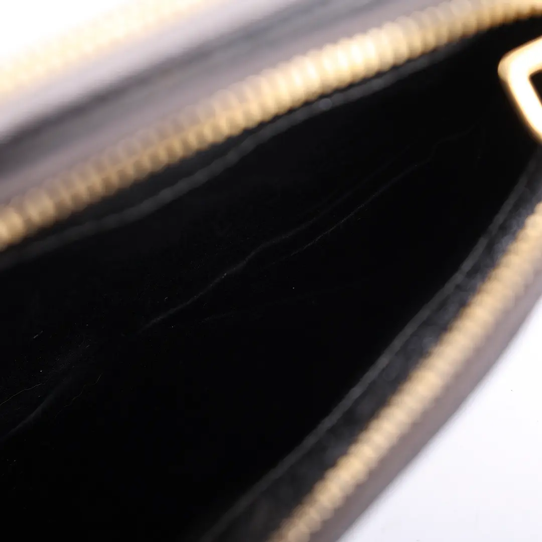 Miu Miu Pochette Silver Distressed Leather Shoulder Bag