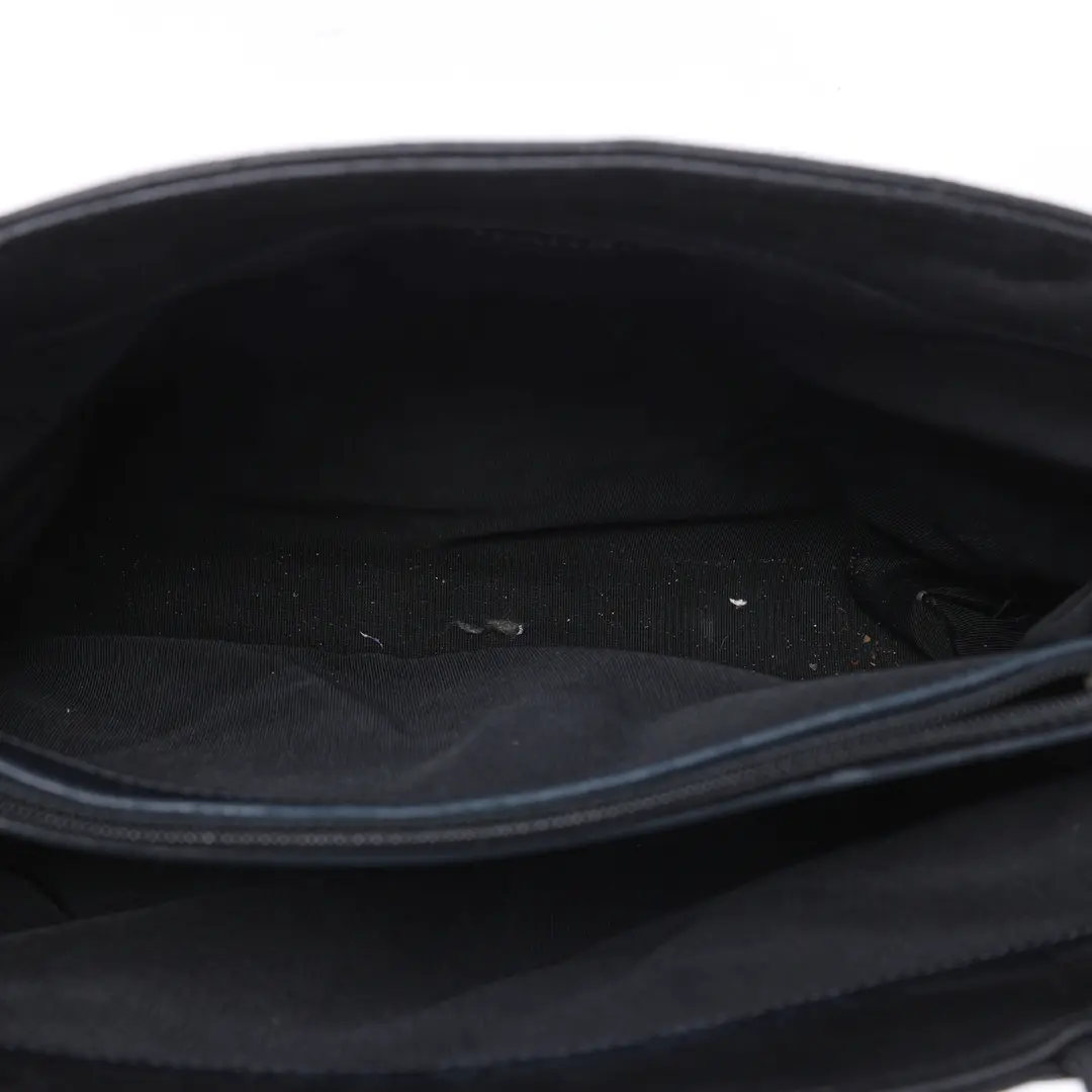 Chanel Vintage CC Logo Black Lambskin Leather Shoulder Bag