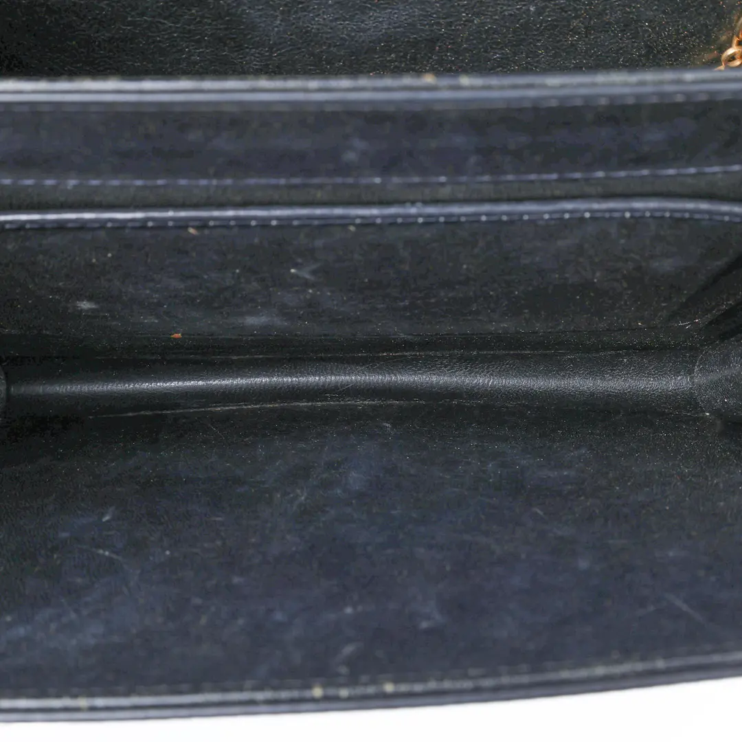 Celine Horse Carriage Black Leather Shoulder Bag