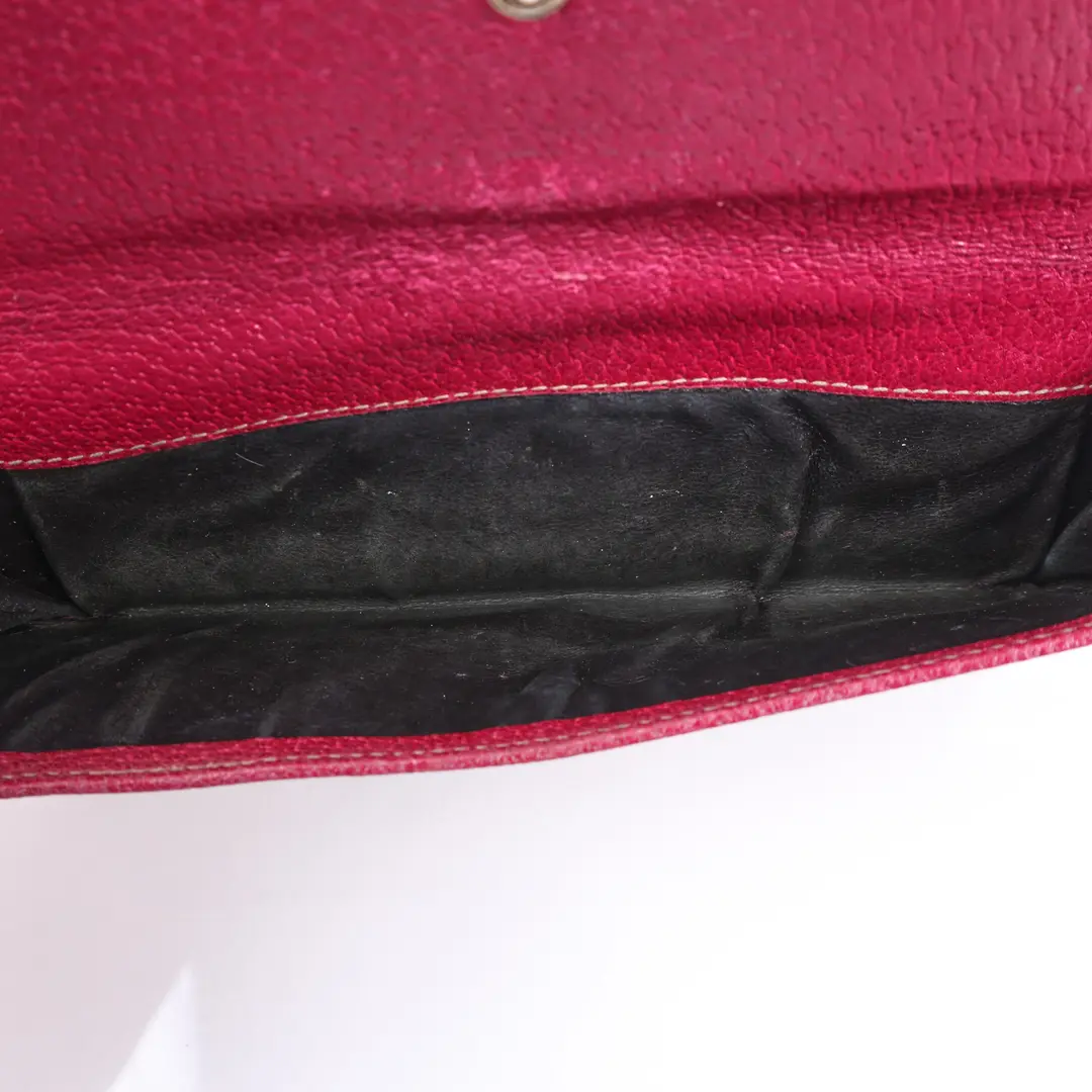 Gucci Metal Bar Pink GG Canvas Wallet