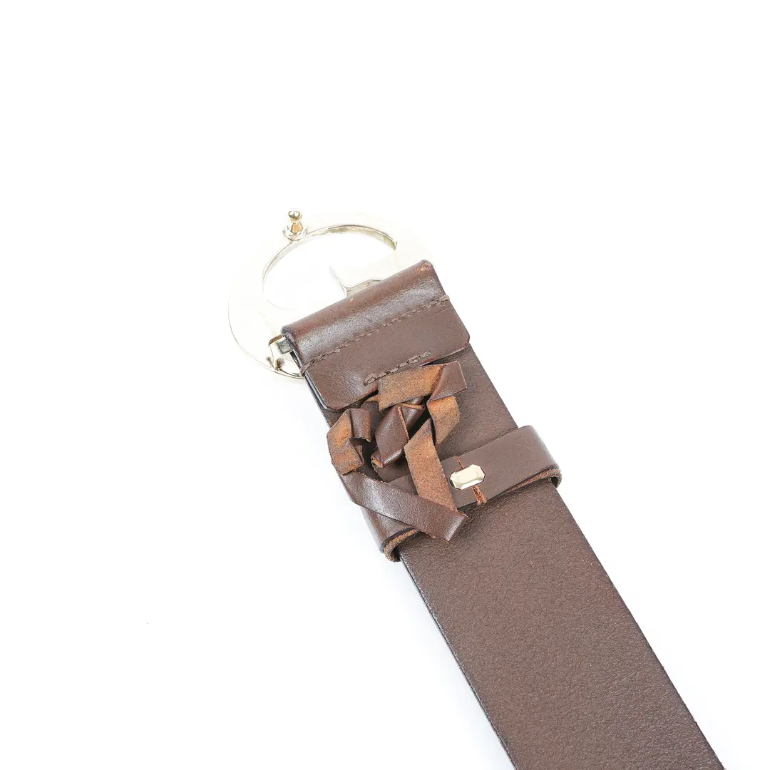 Gucci Interlocking G Brown Leather Belt