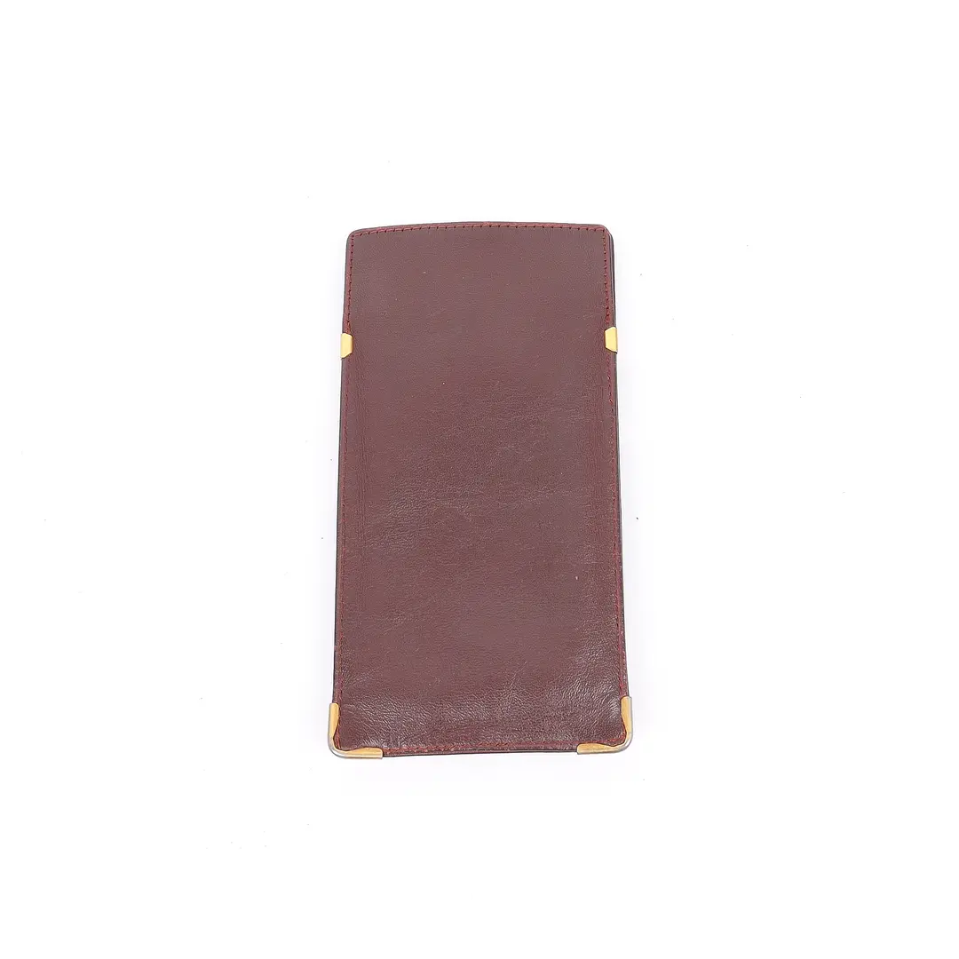 Cartier Must de Cartier Burgundy Leather Glasses Case