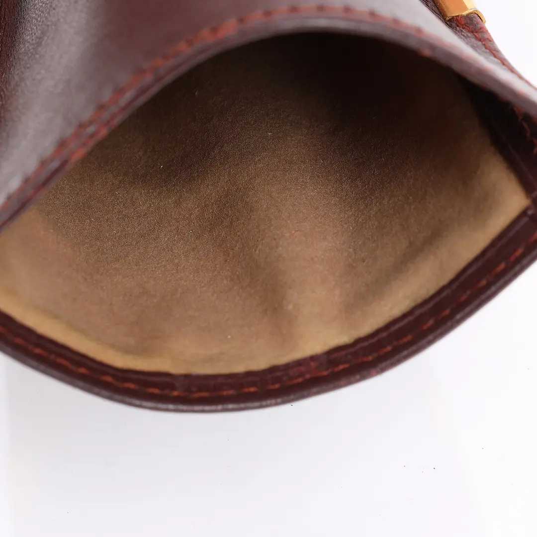 Cartier Must de Cartier Burgundy Leather Glasses Case