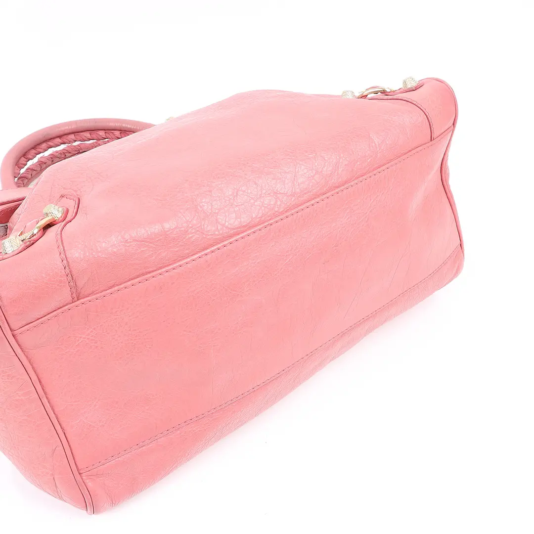 Balenciaga Classic City Pink Lambskin Handbag