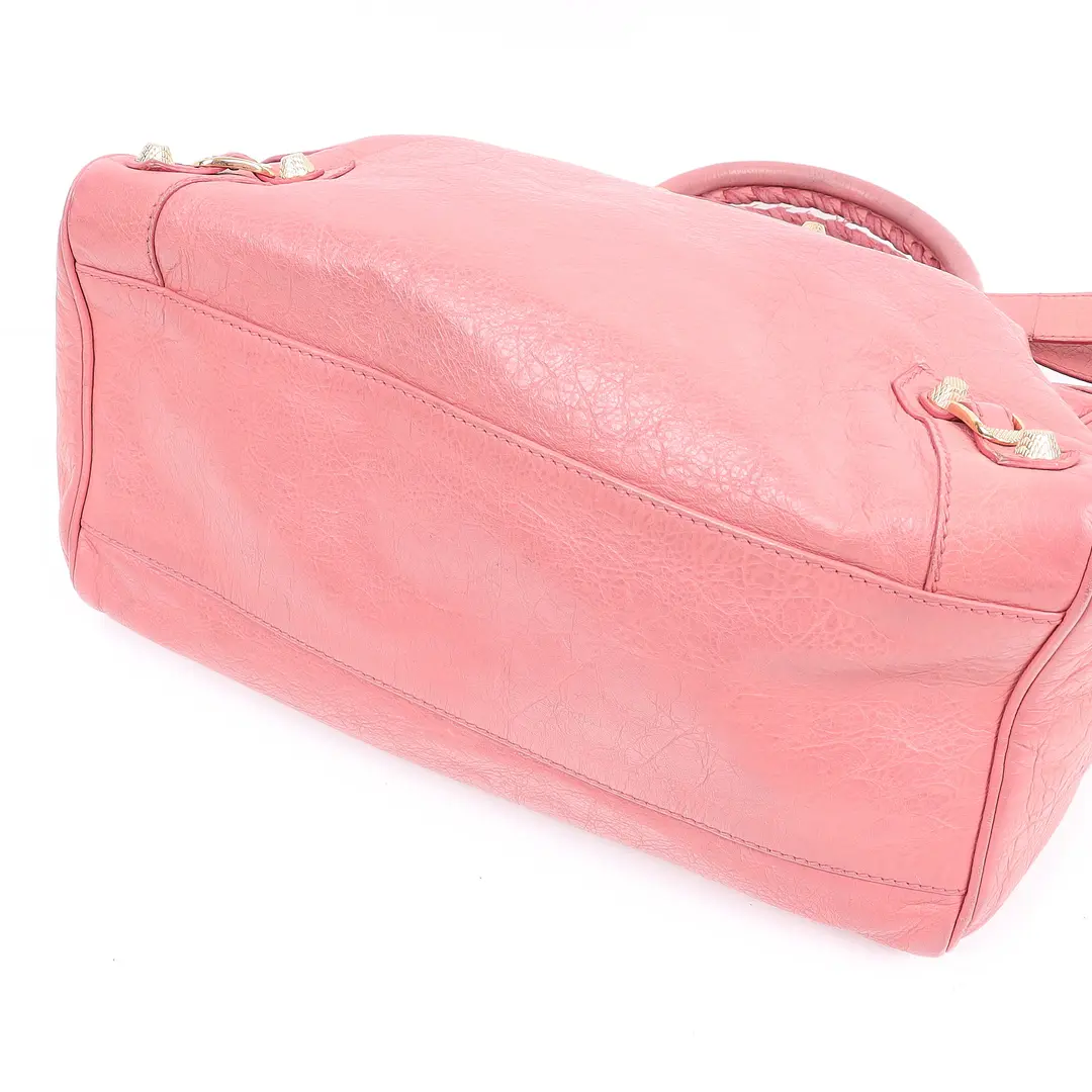 Balenciaga Classic City Pink Lambskin Handbag