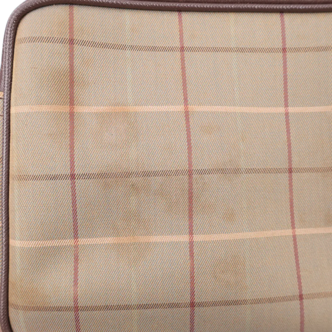 Burberry Vintage Check Beige Canvas Crossbody Bag