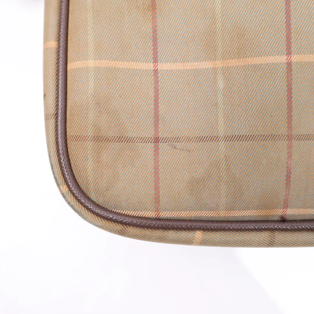Burberry Vintage Check Beige Canvas Crossbody Bag
